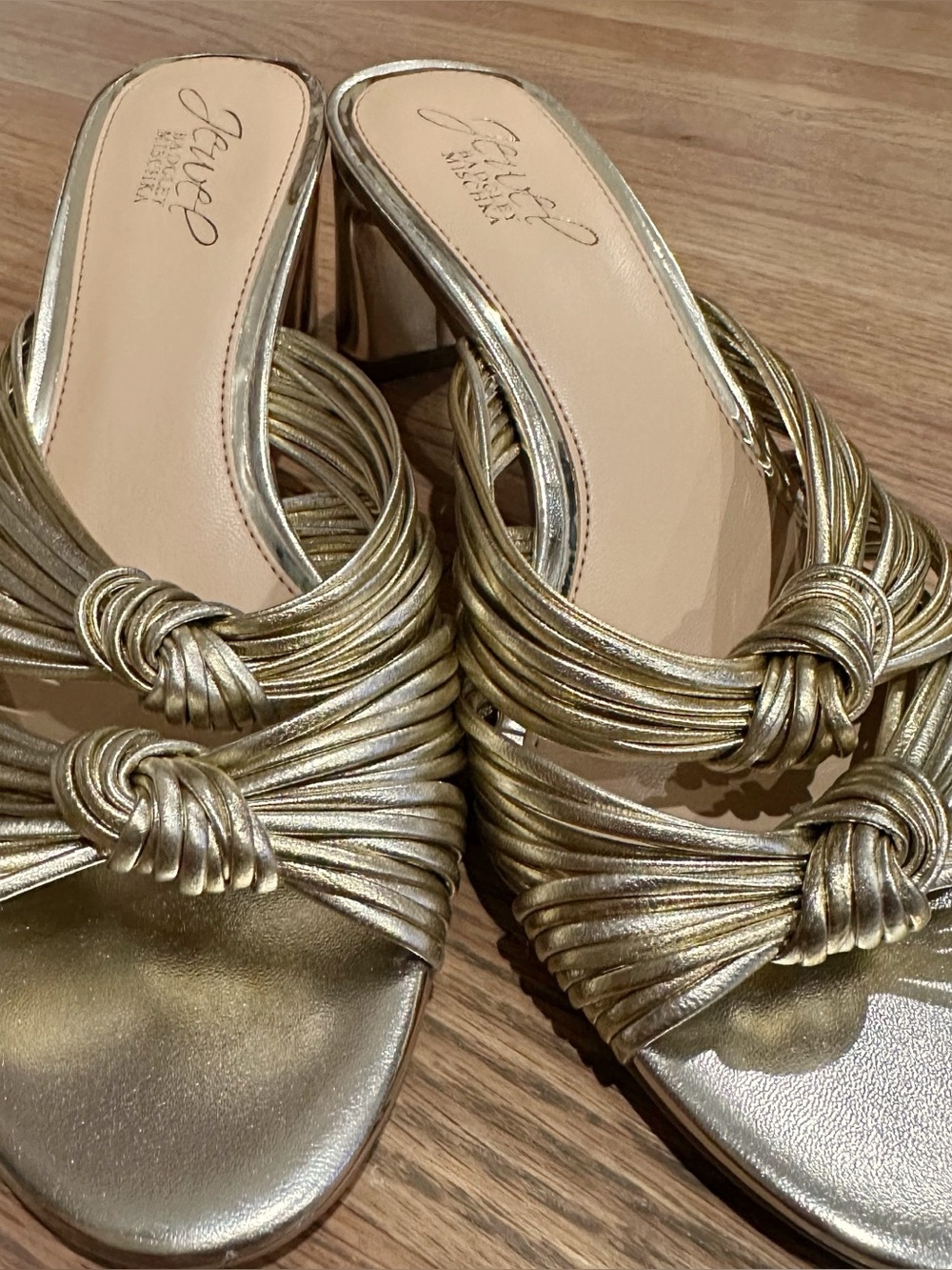 🔥 HOST PICK 🔥 Jewel Badgley Mischka Cheryl Womens Strappy Block Heel Size 7 - Picture 6 of 8